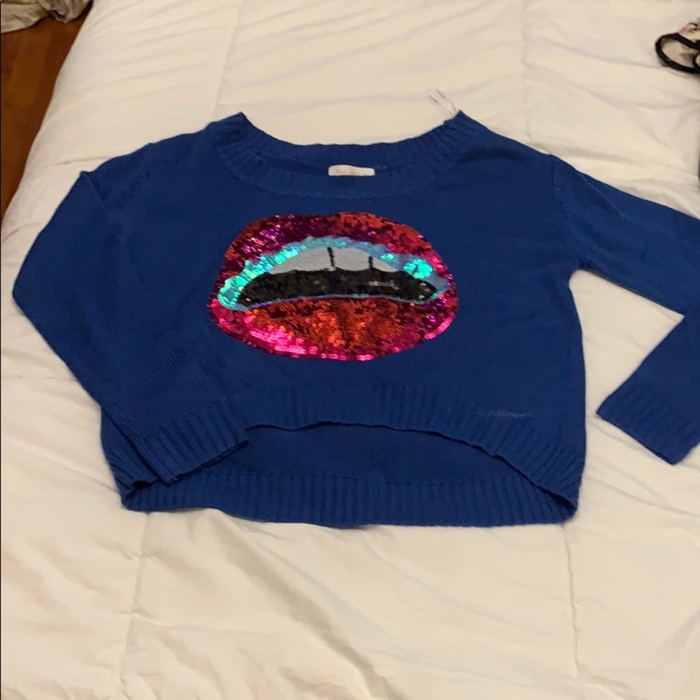 Blue sweater